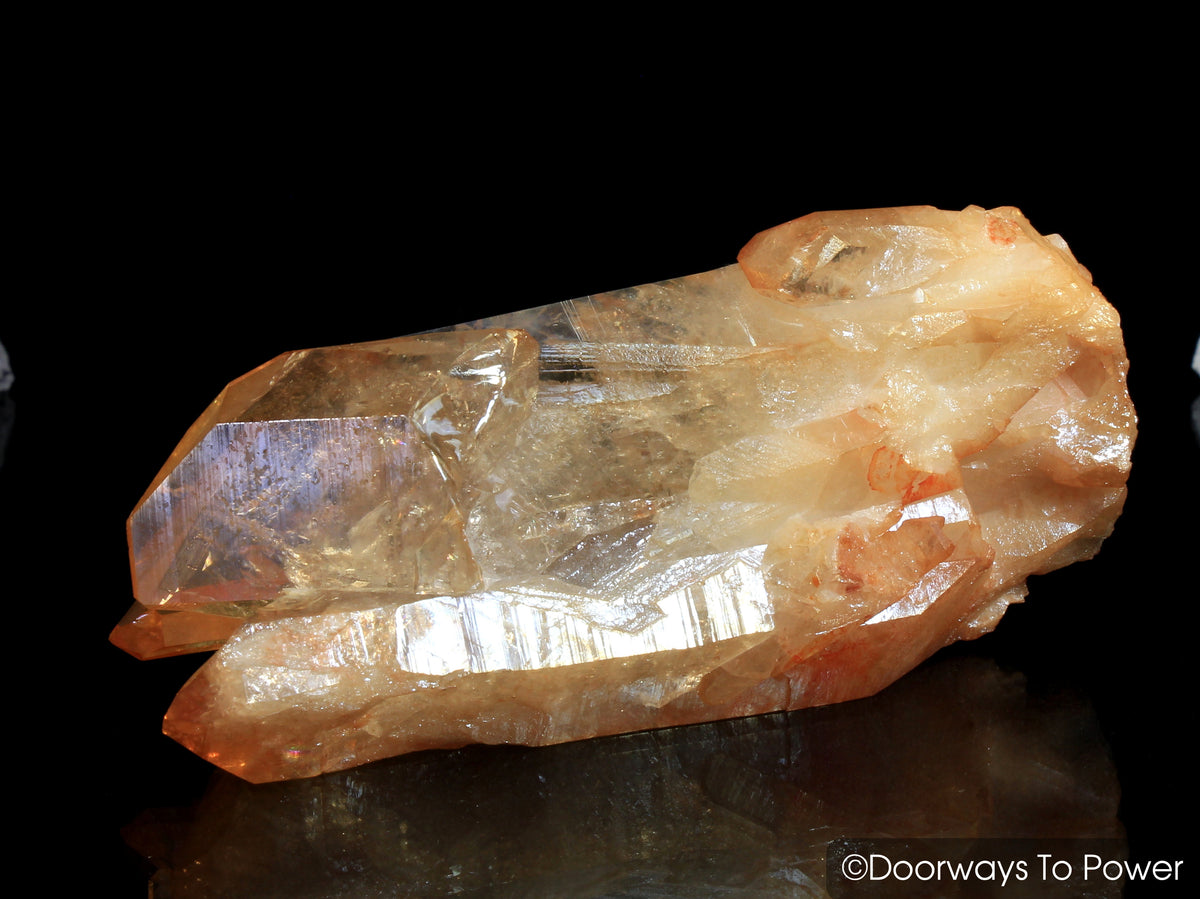 Lemurian Seed Tangerine Aura Imperial Gold Pleiaidan Starbrary Record Keeper Crystal