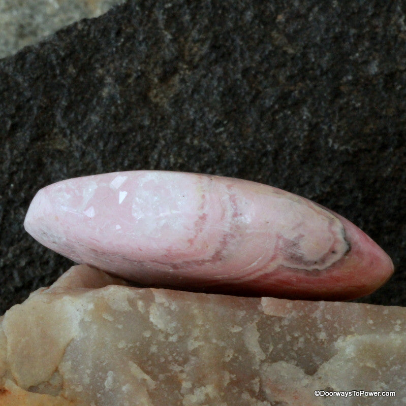 Rhodochrosite Crystal Free Form with Druzy