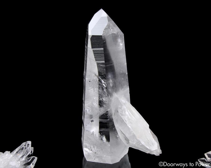 Lemurian Penetrator Quartz Temple Heart Dow Master Crystal 'Black Butterfly'
