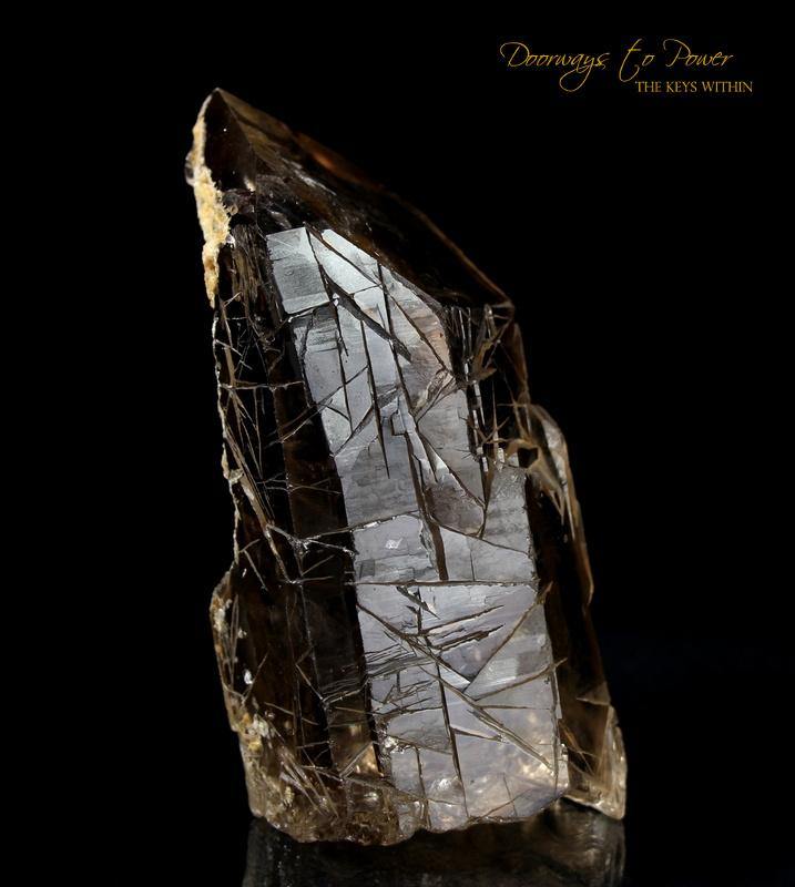 Golden Harmonics Spirit Paths Quartz Crystal 'Bridge to Infinity'
