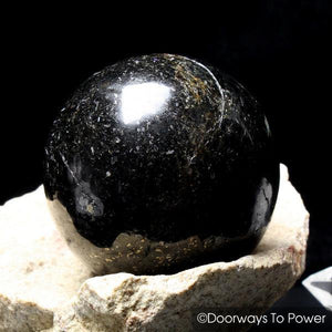 Nuummite Crystal Gemstone Sphere