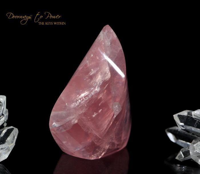 Rose Quartz Crystal Sculpture 'The Oracle'