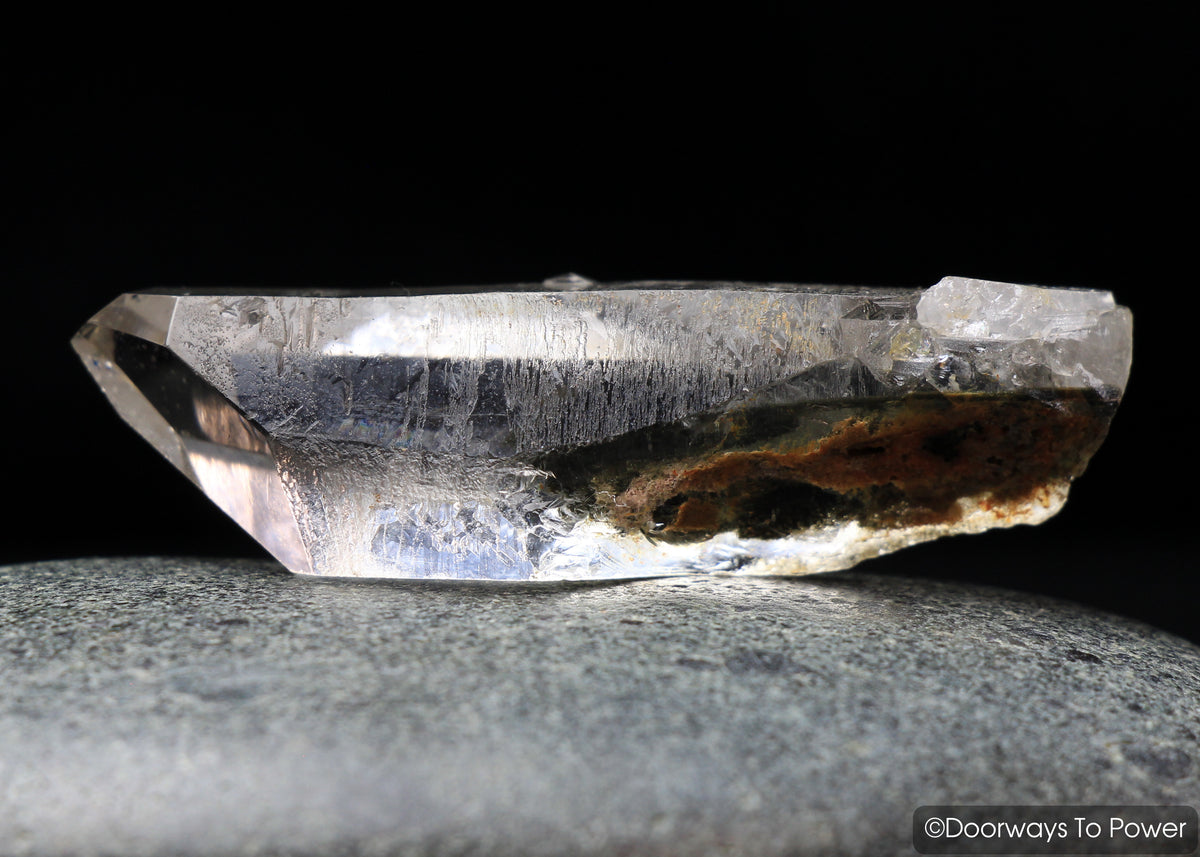 Brookite in Natural Quartz Record Keepers Dolphin Crystal Rare Synergy 12 Stone