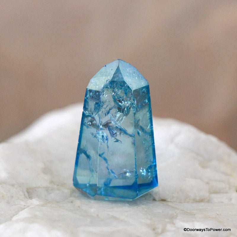 Aqua Aura Quartz Crystal Tower Master Dow