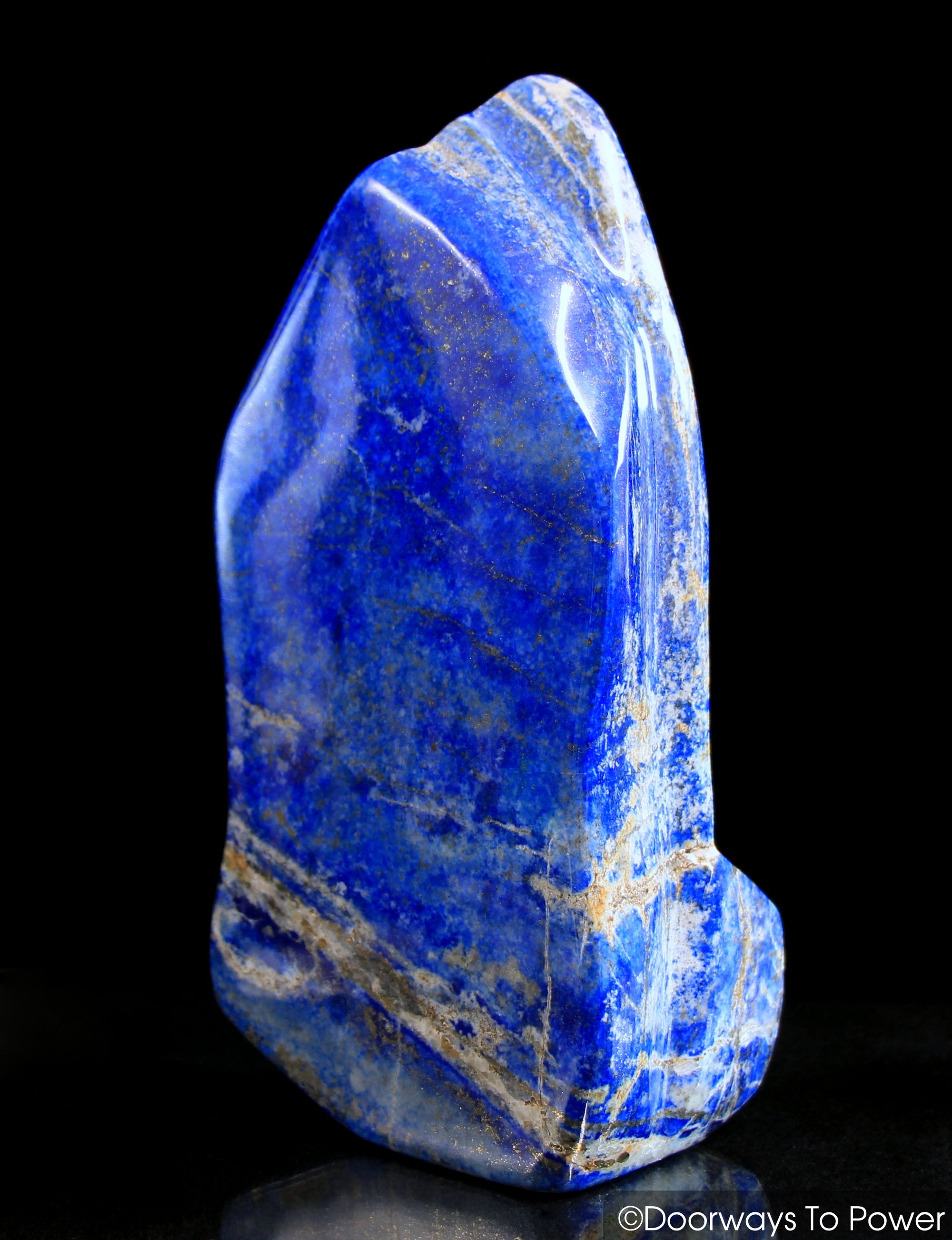 Lapis Lazuli & Pyrite Crystal Sculpture Altar Stone 
