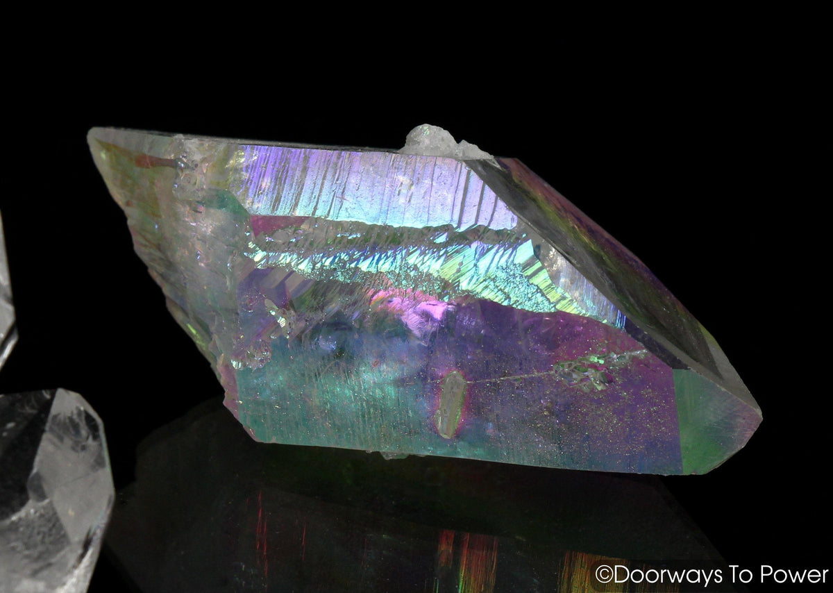 Angel Aura Quartz Crystal Lemurian Record Keeeper