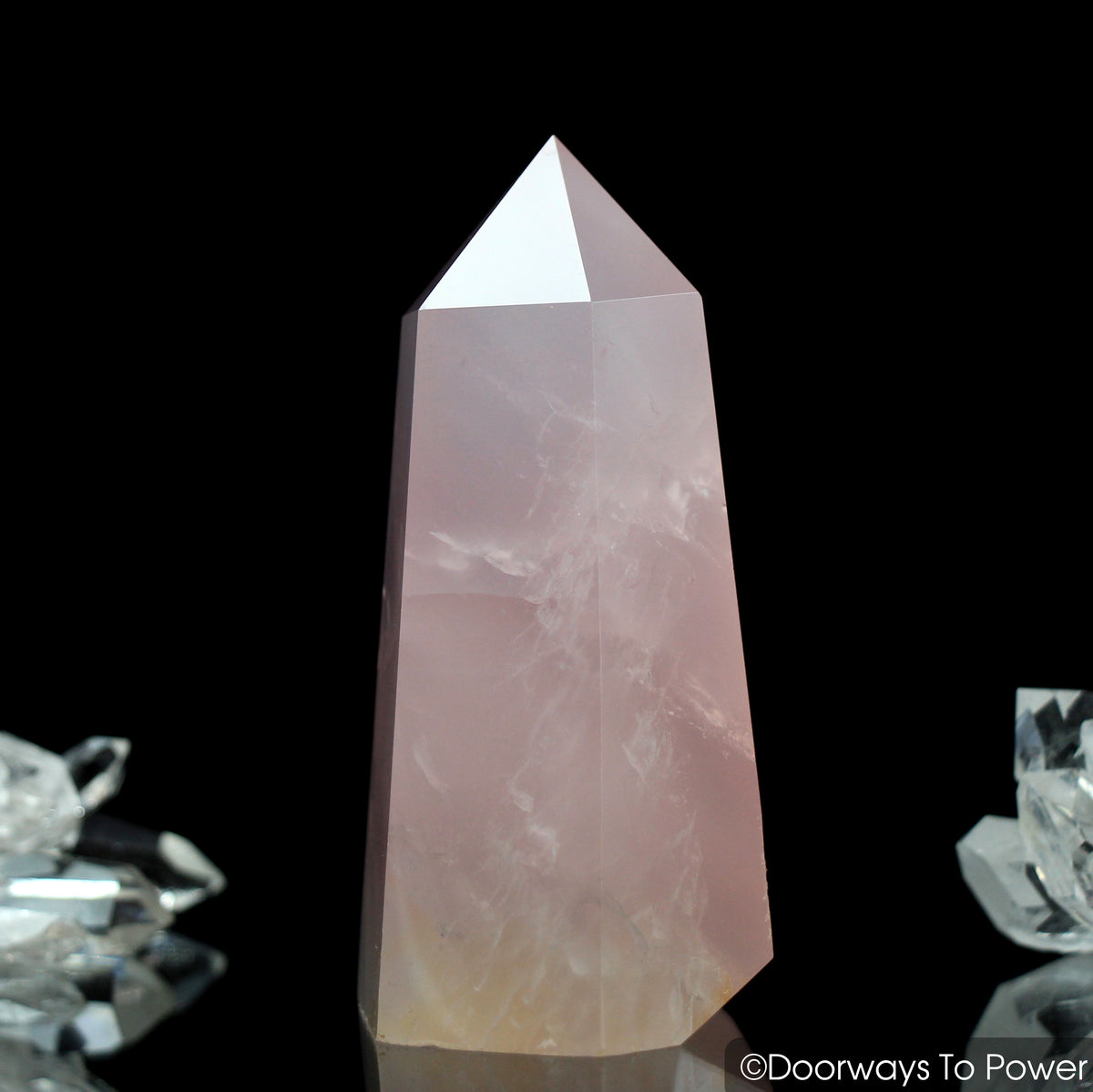 John of God Crystal Rose Quartz Casa Crystal Generator Point 'Manifest Spirit Isis'