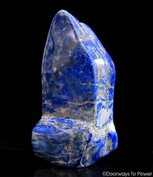 Lapis Lazuli & Pyrite Crystal Sculpture Altar Stone 