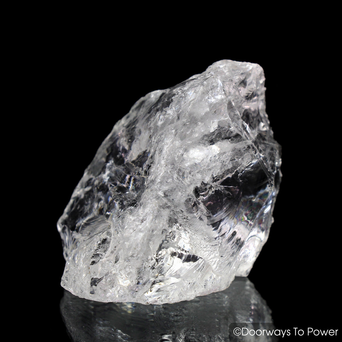 Satyaloka Clear Azeztulite Rainbow Quartz Master Record Keeper Starbrary Crystal