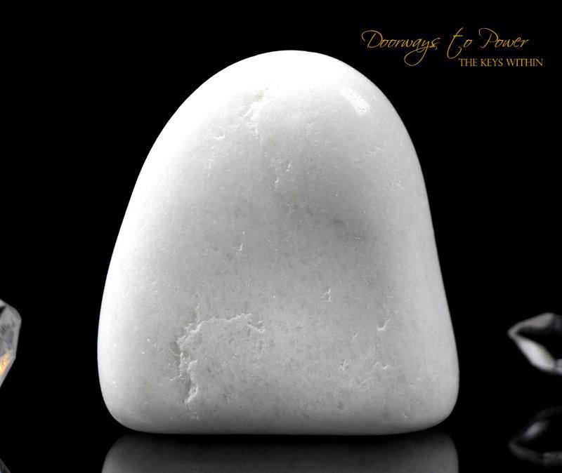 White Azeztulite Crystal Altar Stone