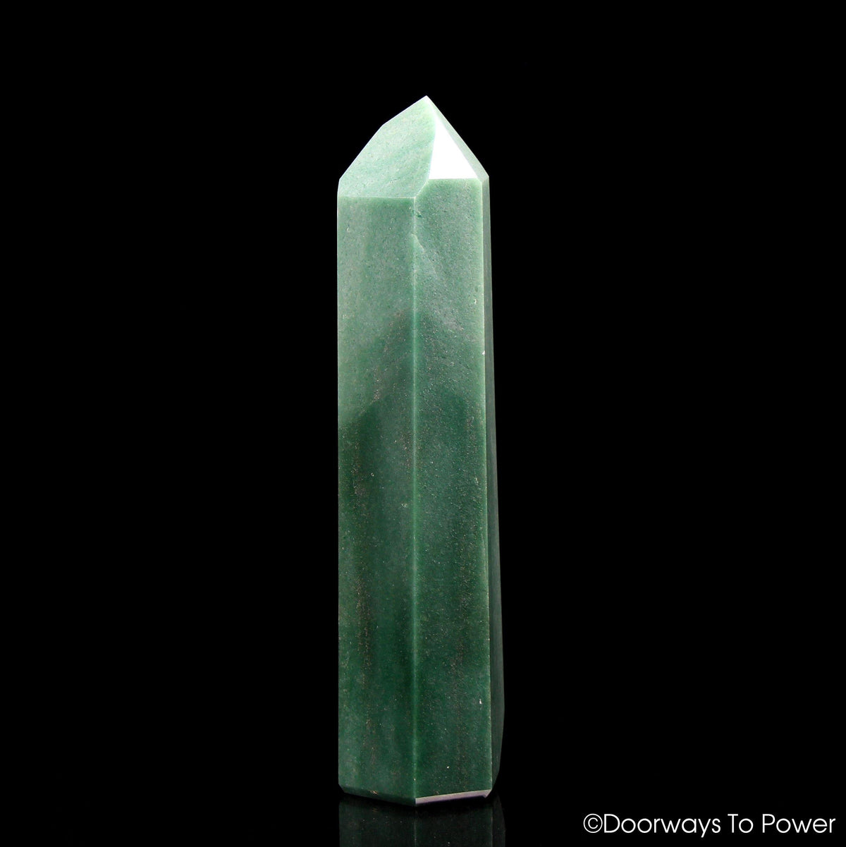 John of God Green Aventurine & Pyrite Casa Crystal Point