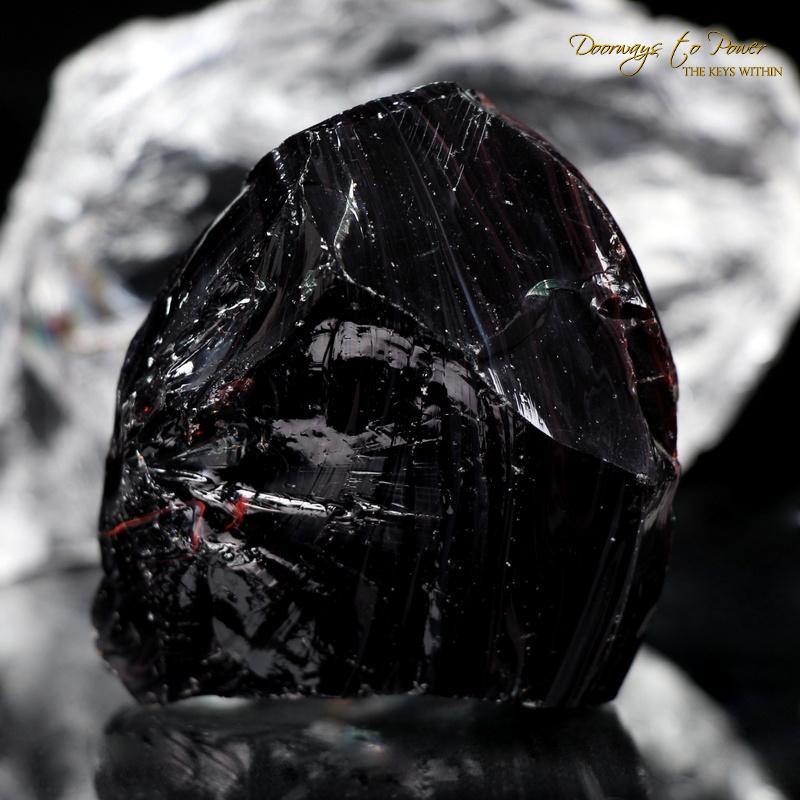 Black Iridium Dragons Blood Bi Color Andara Crystal