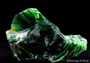 Luminescent Pleiaidan Green Monatomic Andara Crystal 'Ultra Rare'