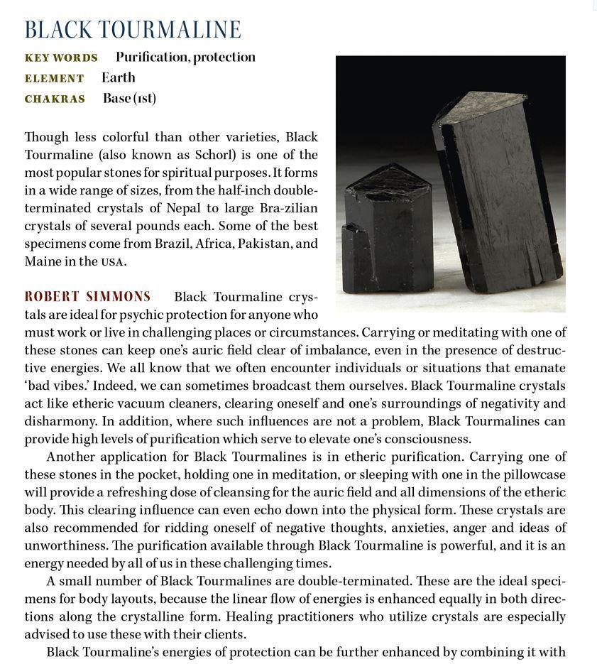 Black Tourmaline Protection Crystal A+++