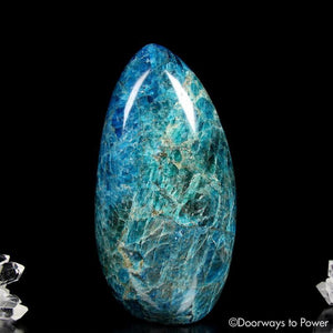 Blue Apatite Crystal Altar Stone 