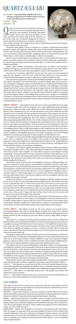 John of God Crystal Properties Book of Stones
