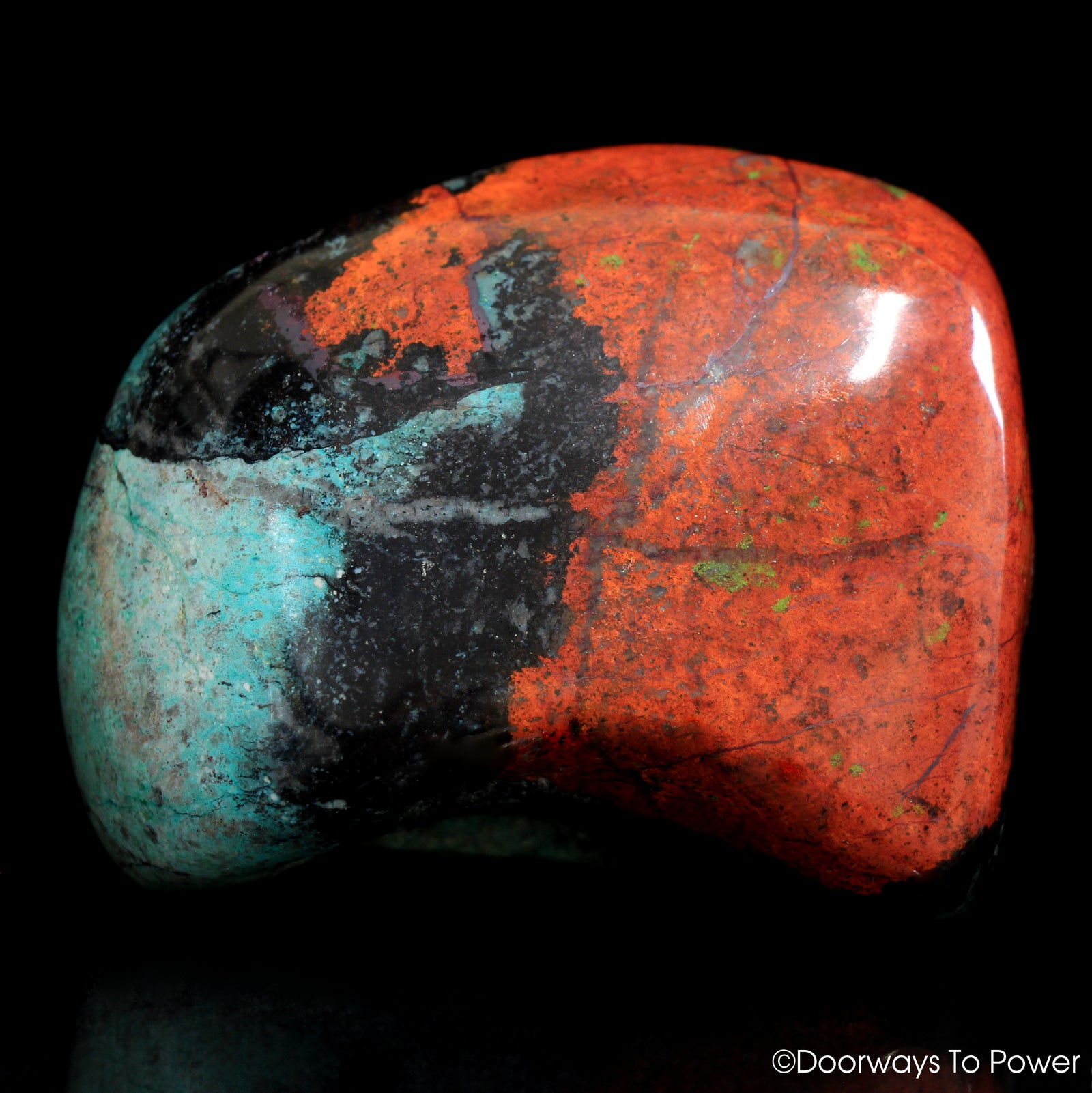 Crimson Cuprite Crystal Altar Stone