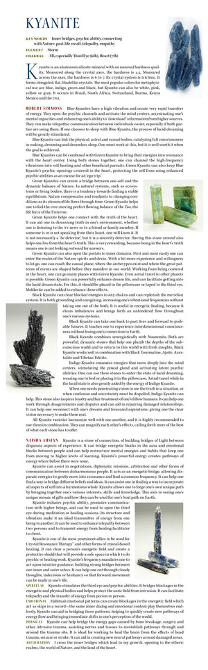 Blue Kyanite Metaphysical Meanings Uses Properties