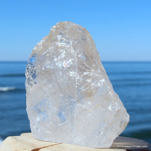 Big Satyaloka Azeztulite Altar Stone Azozeo Super Activated Crystal SQC-1