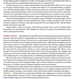 Smoky Quartz Metaphysical Properties