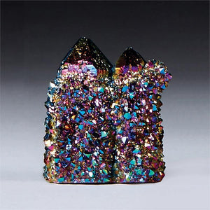 Titanium Aura Spirit Quartz Twin Crystal