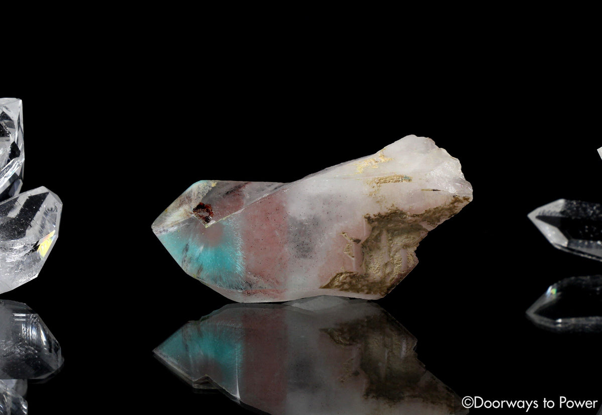 Ajoite Phantom Quartz Crystal w/ Record Keepers 'Collectors Quality'