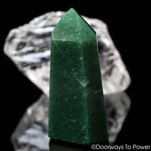 John of God Green Aventurine Pyrite Channeling Crystal 