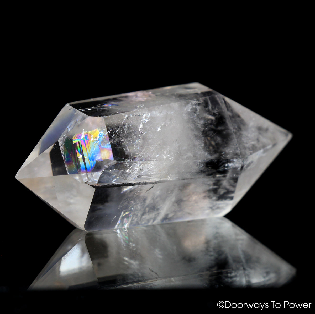 John of God Crystal Double Terminated Manifest Spirit Isis Casa Crystal