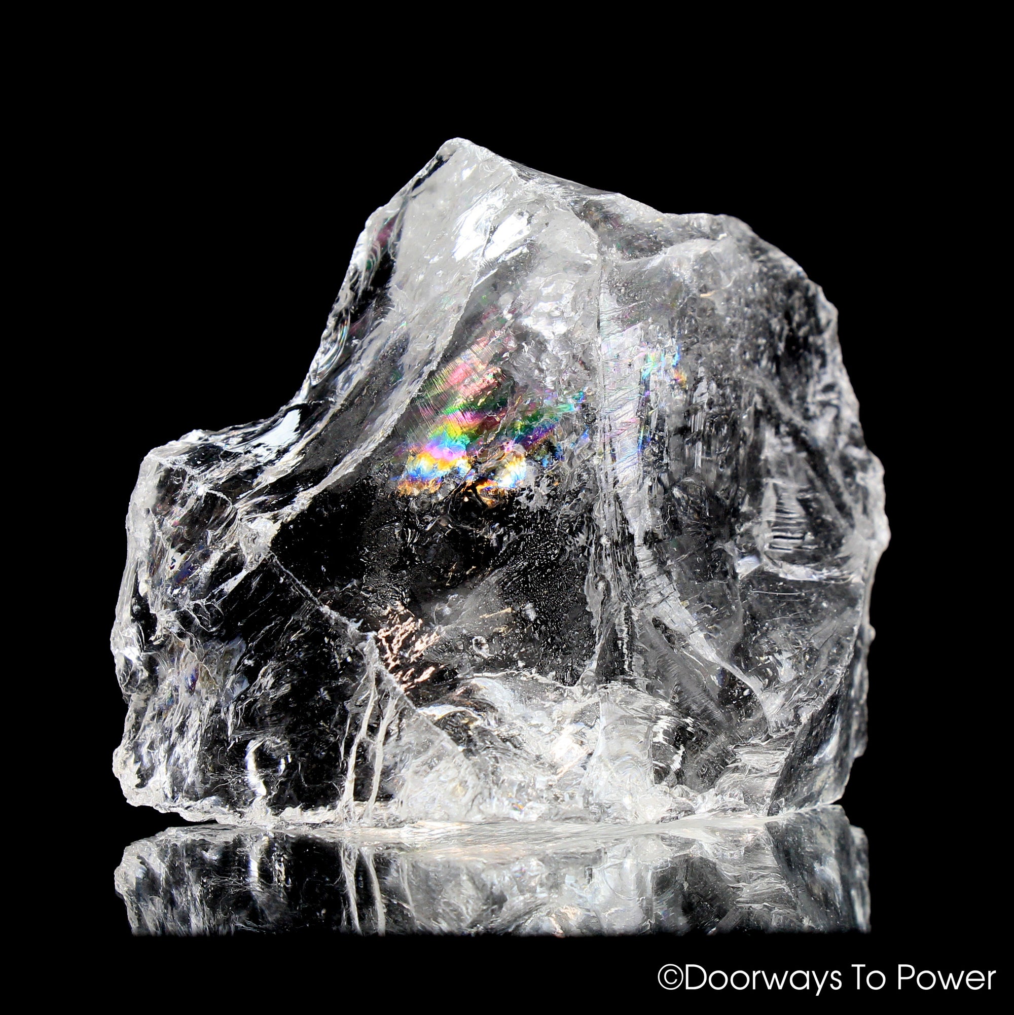 Satyaloka Clear Azeztulite Quartz Crystal Altar Stone