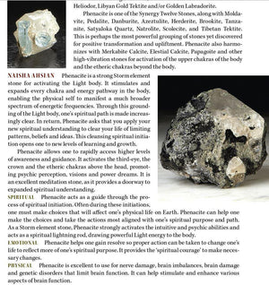 Russian Phenacite Crystal & Synergy 12 Stone w/ Rainbows
