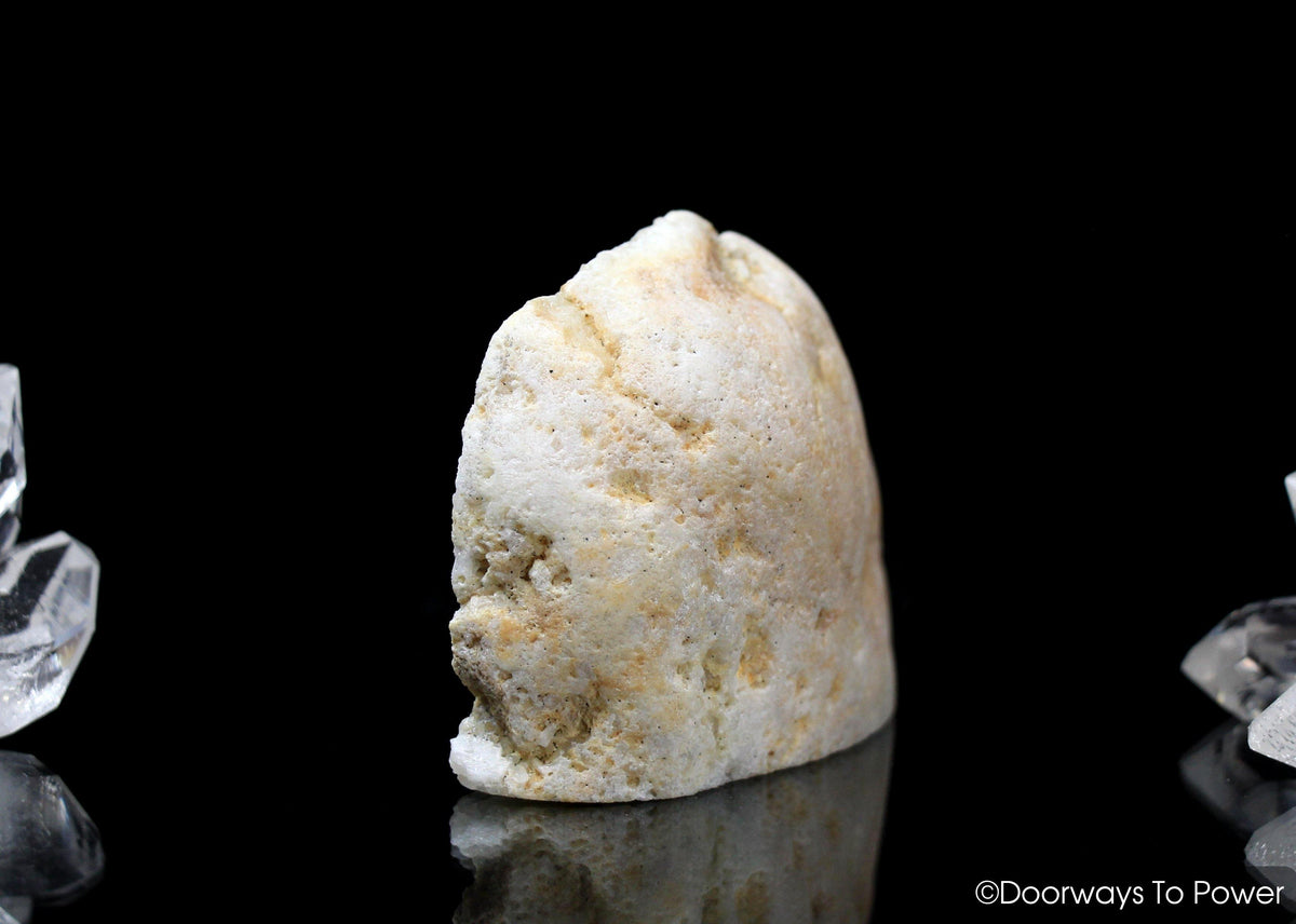 Honey Cream Azeztulite Crystal Altar Stone Azozeo Activated