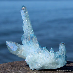 Aqua Aura Pleiadian Starbrary Crystal Cluster