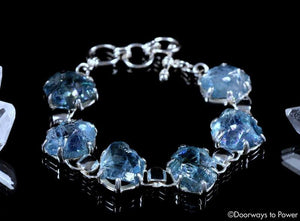 Aqua Aura Quartz Crystal Gemstone Bracelet