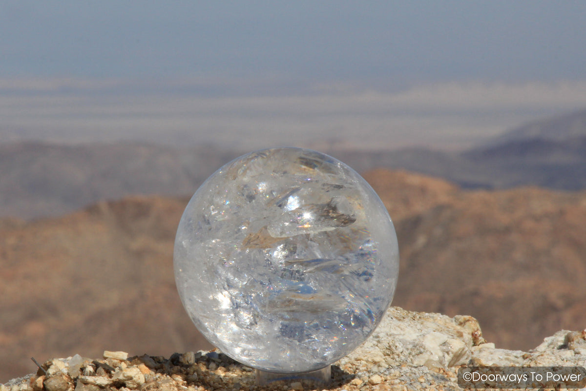 John of God Quartz Casa Crystal Sphere