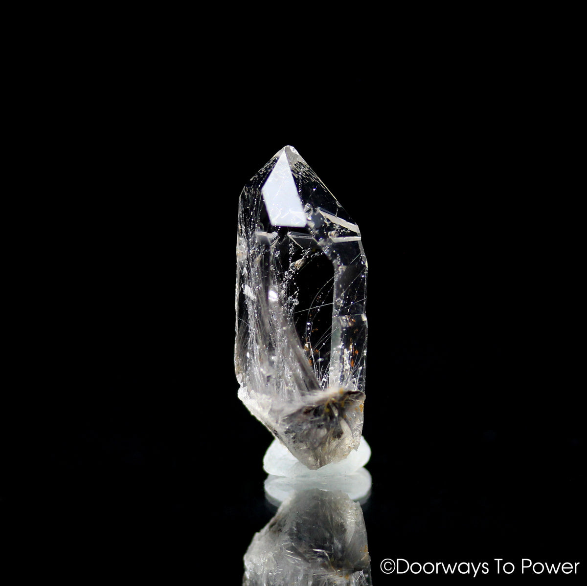 Brookite in Quartz Crystal Record Keepers & Rutiles Rare Synergy 12 Stone