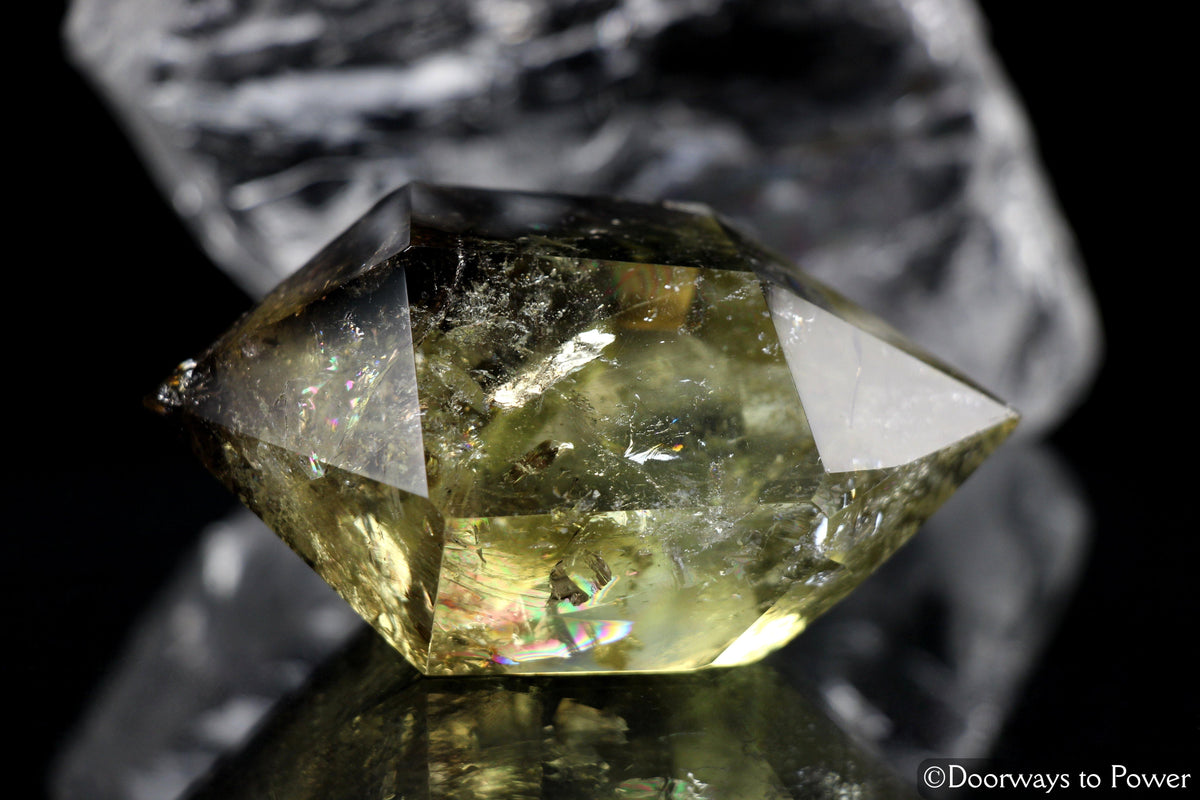 John of God Quartz Citrine Smoky Double Terminated Crystal 