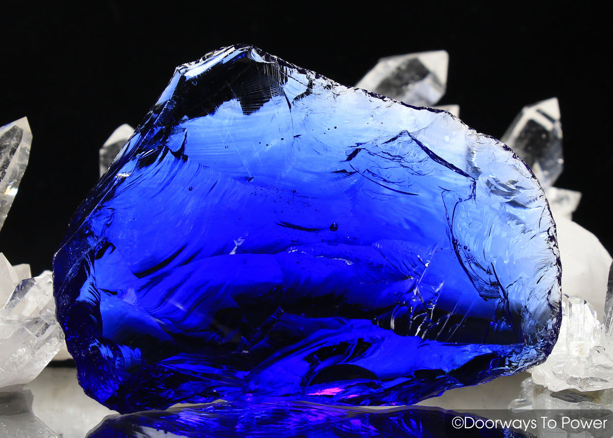 Elestial Starlight Sapphire & Tanzanite Fire Monatomic Andara Crystal 