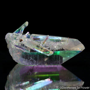Angel Aura Colombian Lemurian Quartz Crystal 'Cherubim'