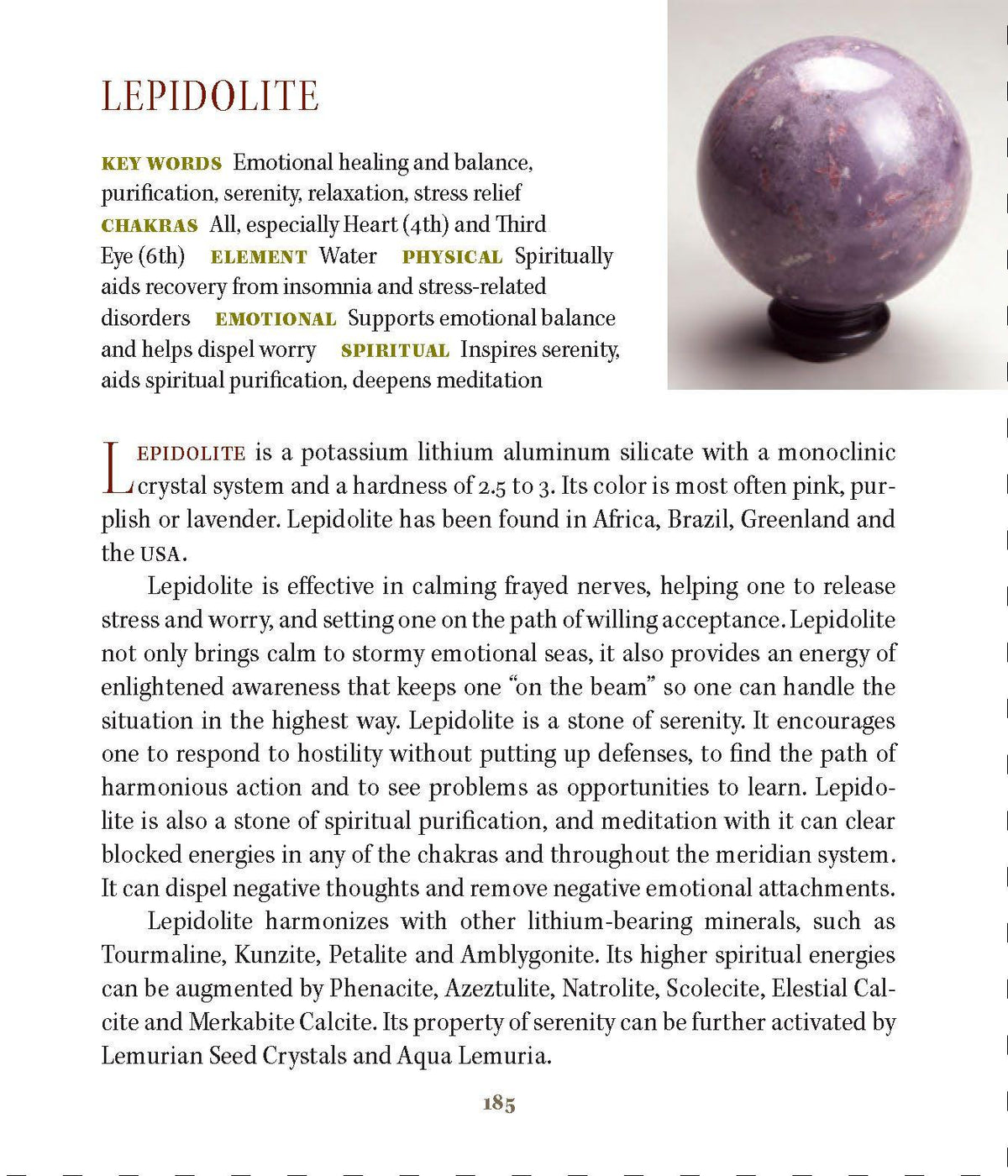Lepidolite Metaphysical Properties