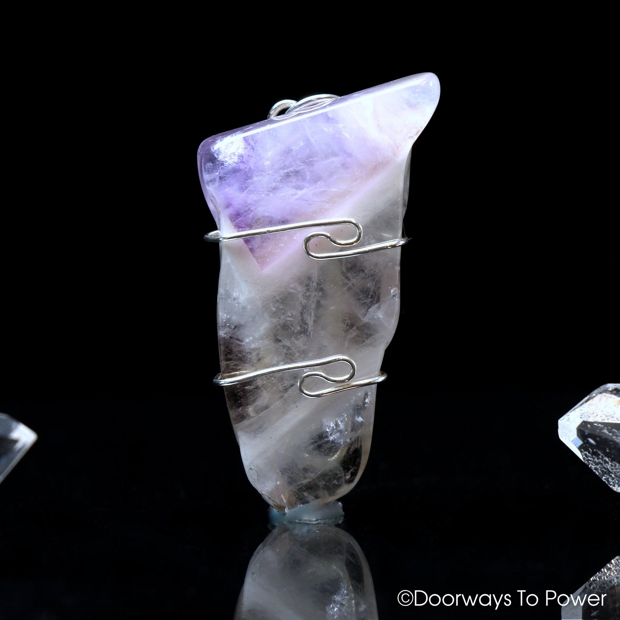 Amazez Azeztulite Crystal Energy Pendant .925 SS Azozeo Activated