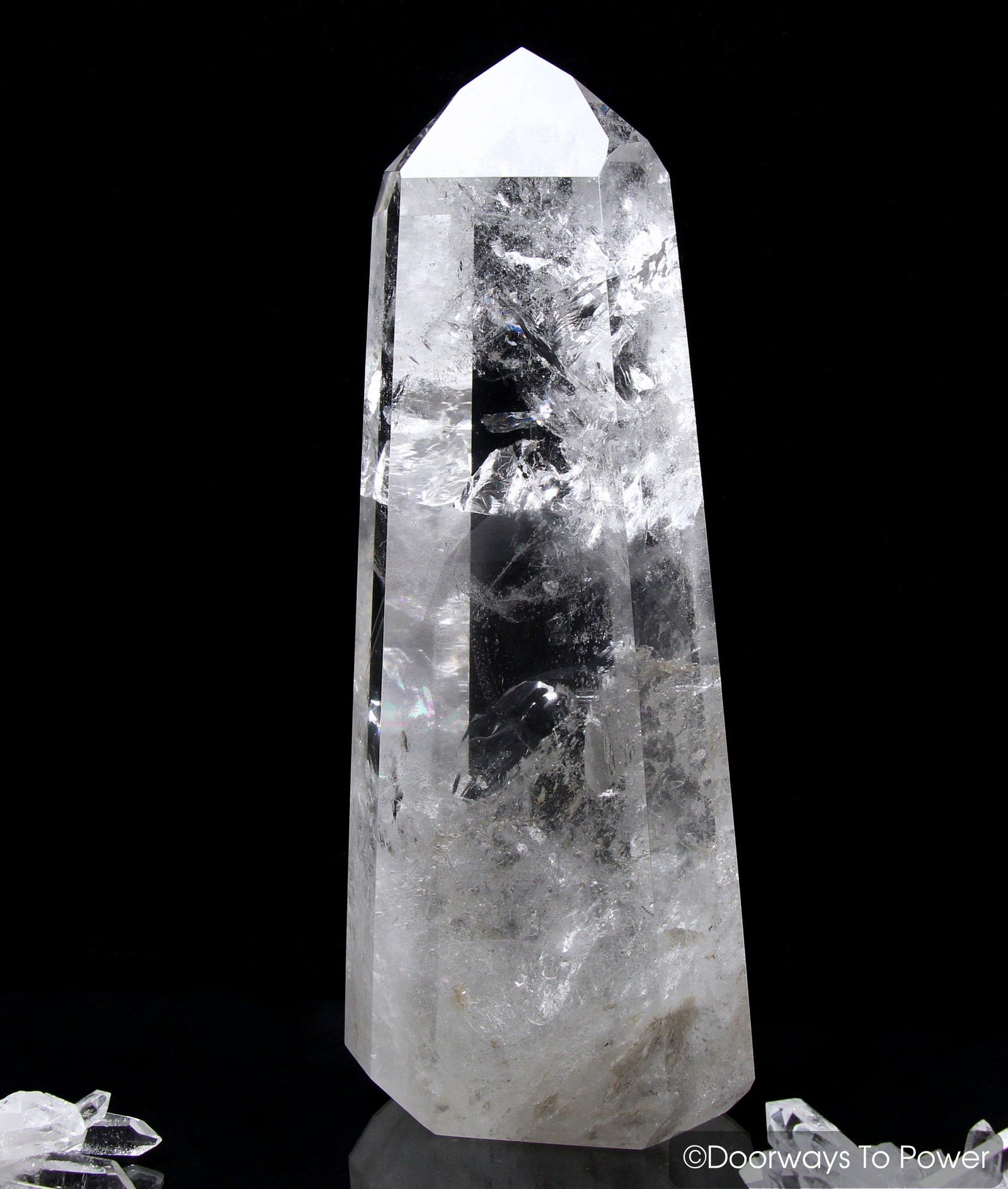 Lemurian Phantom Quartz Temple Heart Dow Crystal Point 