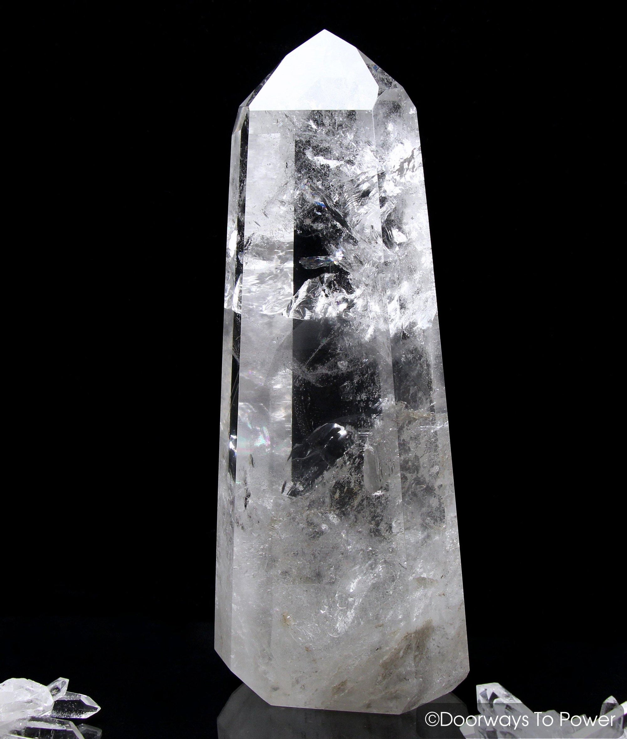 Lemurian Phantom Quartz Temple Heart Dow Crystal Point 