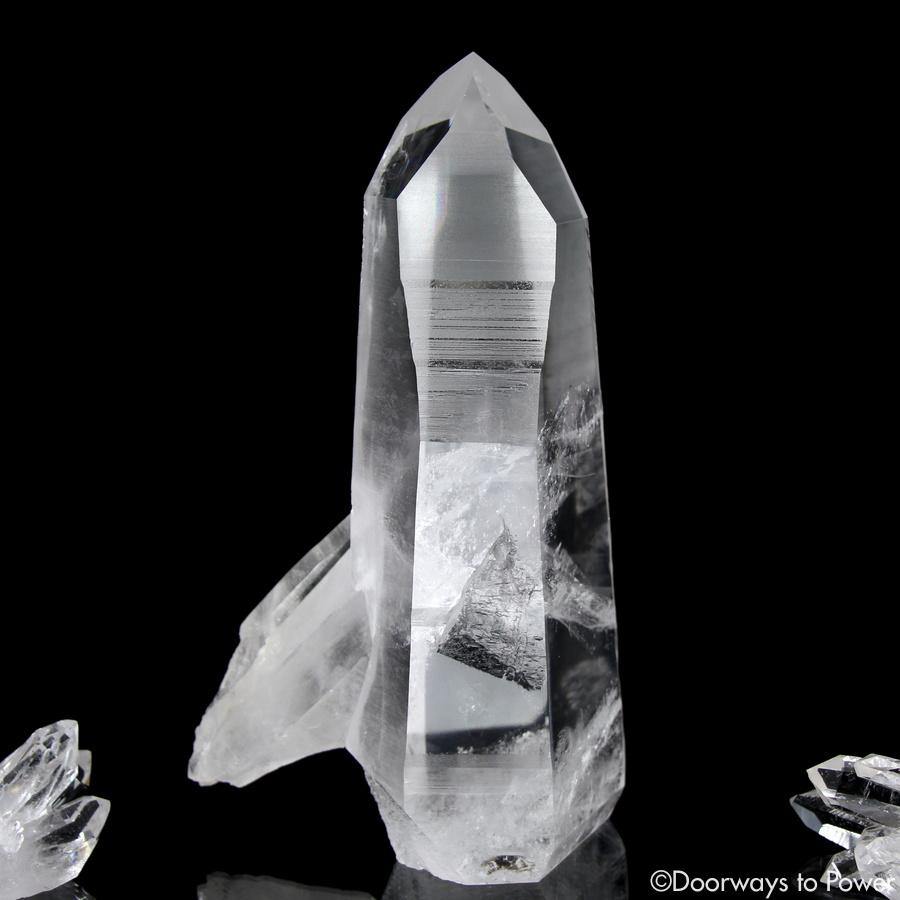 Lemurian Penetrator Quartz Temple Heart Dow Master Crystal 'Black Butterfly'