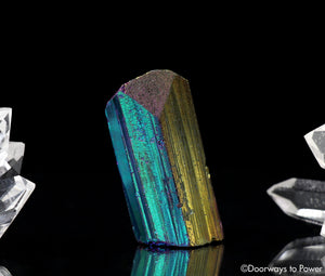 Titanium Aura Danburite Synergy 12 Stone Crystal
