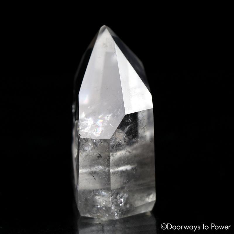 Brookite In Quartz Crystal Point