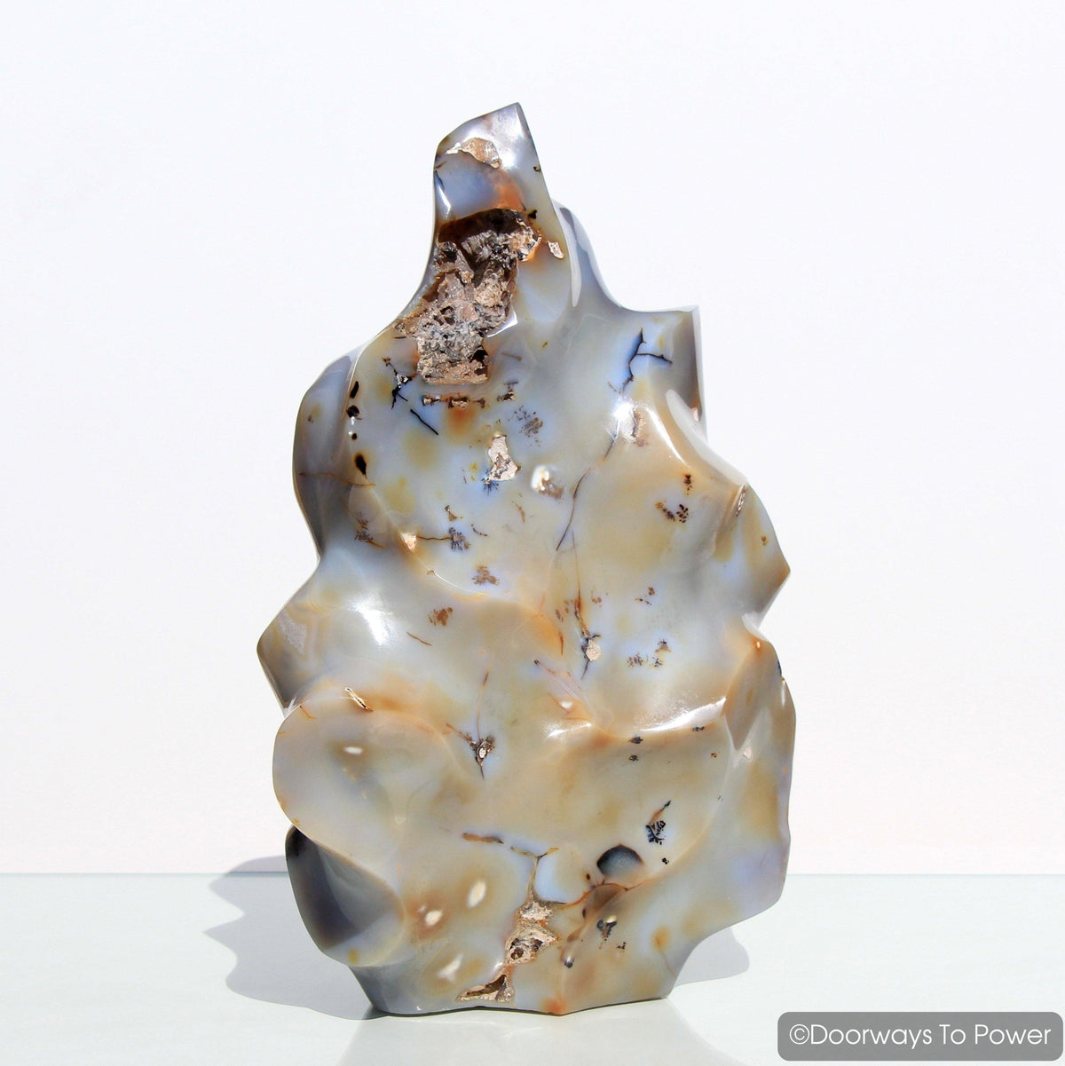 Shantilite Crystal Sculpture & Altar Stone 'Divine Peace' Shanti Light