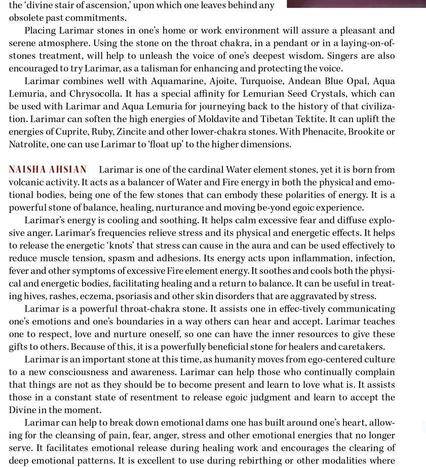 Larimar Metaphysical Properties Meanings