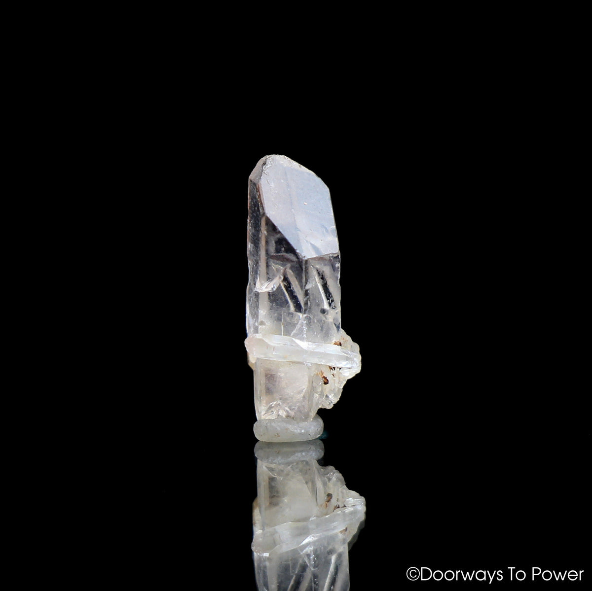 Satyaloka Clear Azeztulite Quartz Crystal Point - Inner Child Penetrator Crystal