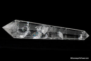 9" John of God Quartz Phantom Crystal 12 Sided Vogel Wand Rare CAV-3