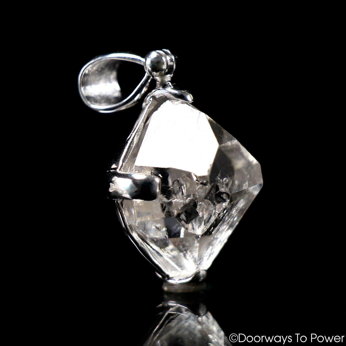 Herkimer Diamond Manifestation Quartz Record Keeper Crystal Pendant